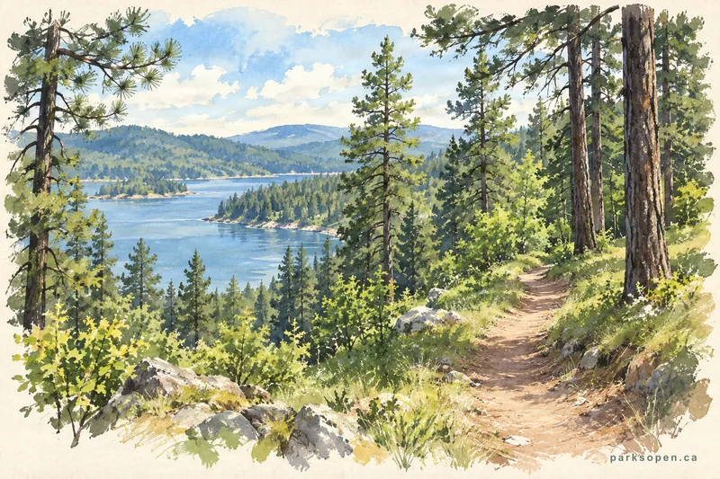 Painterly field-guide interpretation of Skihist Provincial Park